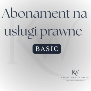 Abonament na usługi prawne Basic